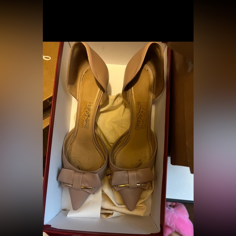 Very elegant Ferragamo shoes nude goes with everything